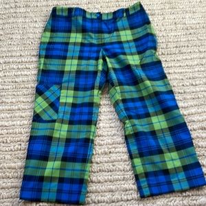 NWOT Lilly Pulitzer blue plaid pants. Size 14
